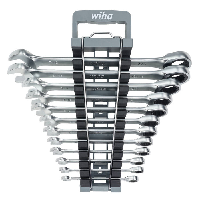 Wiha Tools WIHA-30394 Combination Ratchet Wrench Set SAE 12 Pieces