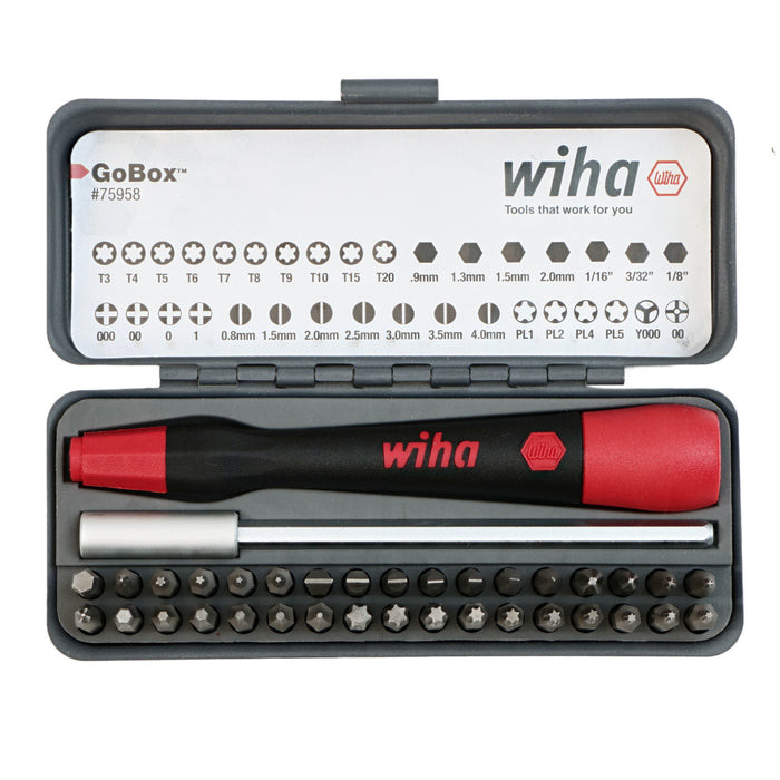 Wiha Tools WIHA-75958 GoBox Precision Micro Bit Set 36 Pieces
