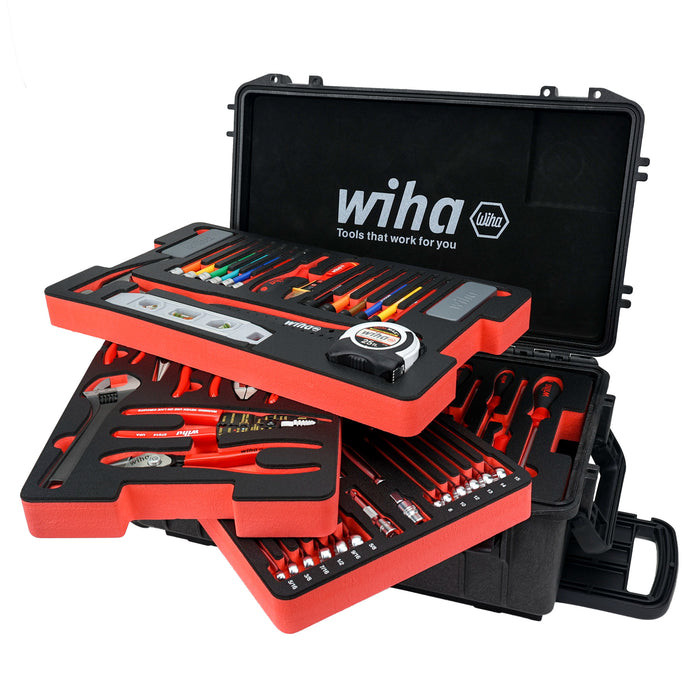 Wiha Tools WIHA-92100 Premium Kit In Rolling Tool Box 194 Pieces