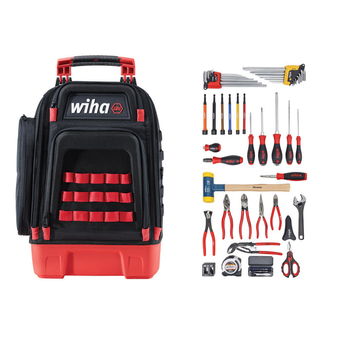 Wiha Tools WIHA-91873 Industrial MRO Tool Kit In Heavy Duty Backpack 80 Pieces