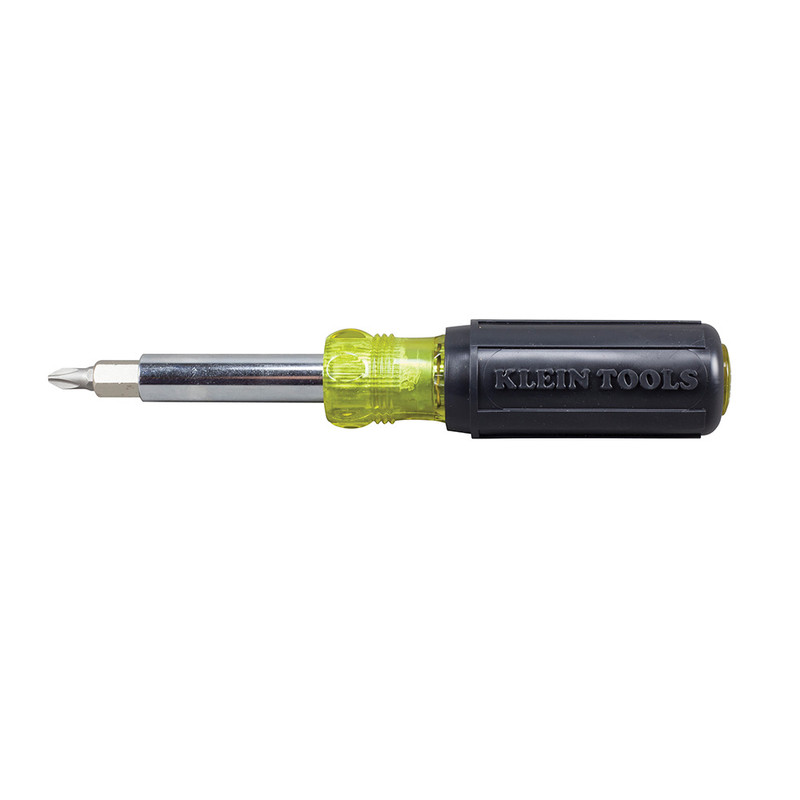 Klein Tools KLE-32596 8-in-1 HVAC Slide Drive Multi-Bit Screwdriver/Nut Driver