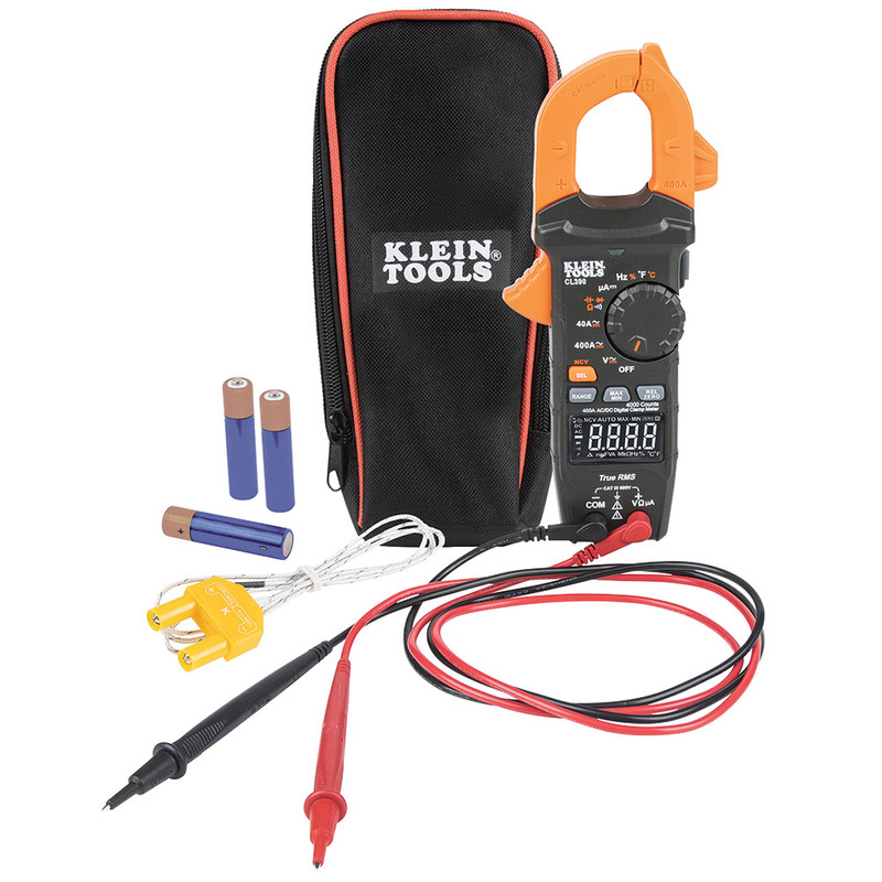 Klein Tools KLE-CL390 400 Amp AC/DC Auto-Ranging Digital Clamp Meter