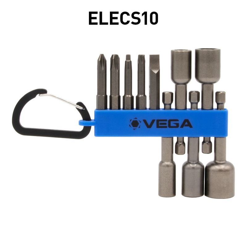 Vega Industries VEGA-ELECS10 Electrician Specialty Carabiner 10 Piece Set
