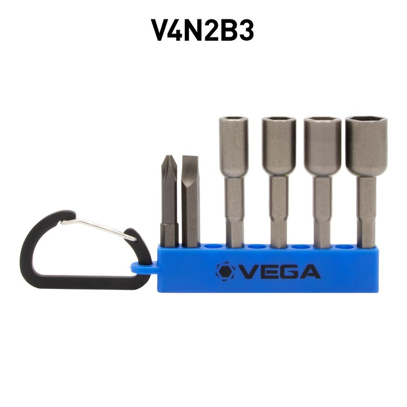 Vega Industries VEGA-V4N2B3 Nutsetter Specialty Carabiner 6 Piece Set