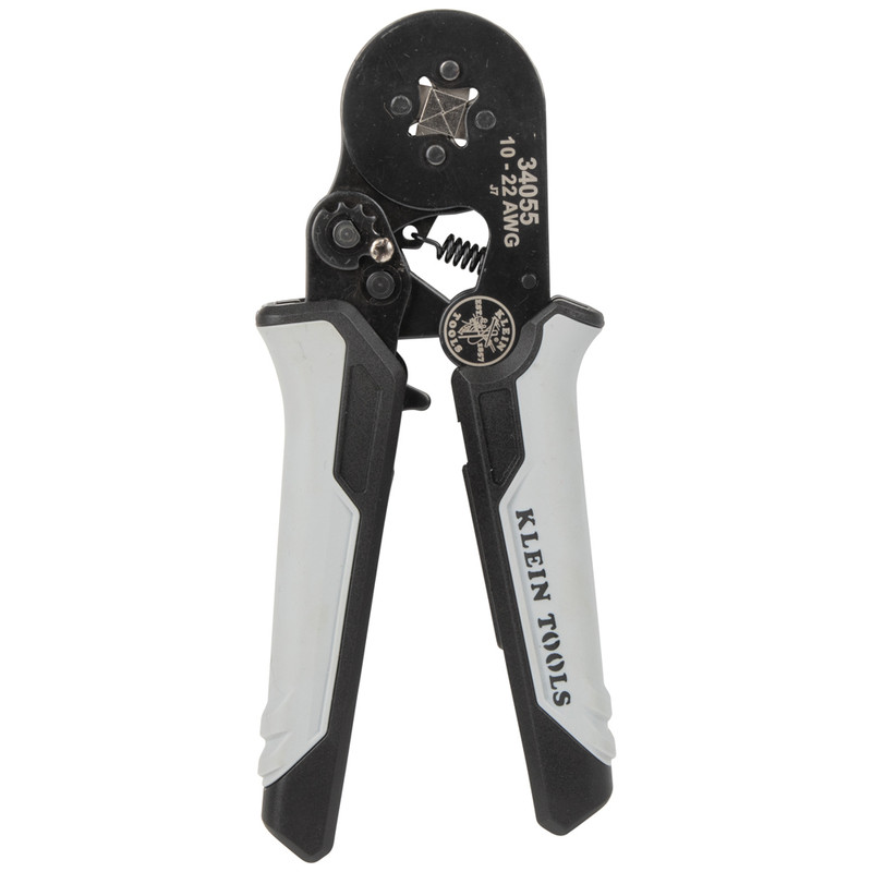 Klein Tools KLE-34055 10-22 AWG Wire Ratcheting Ferrule Square Crimper