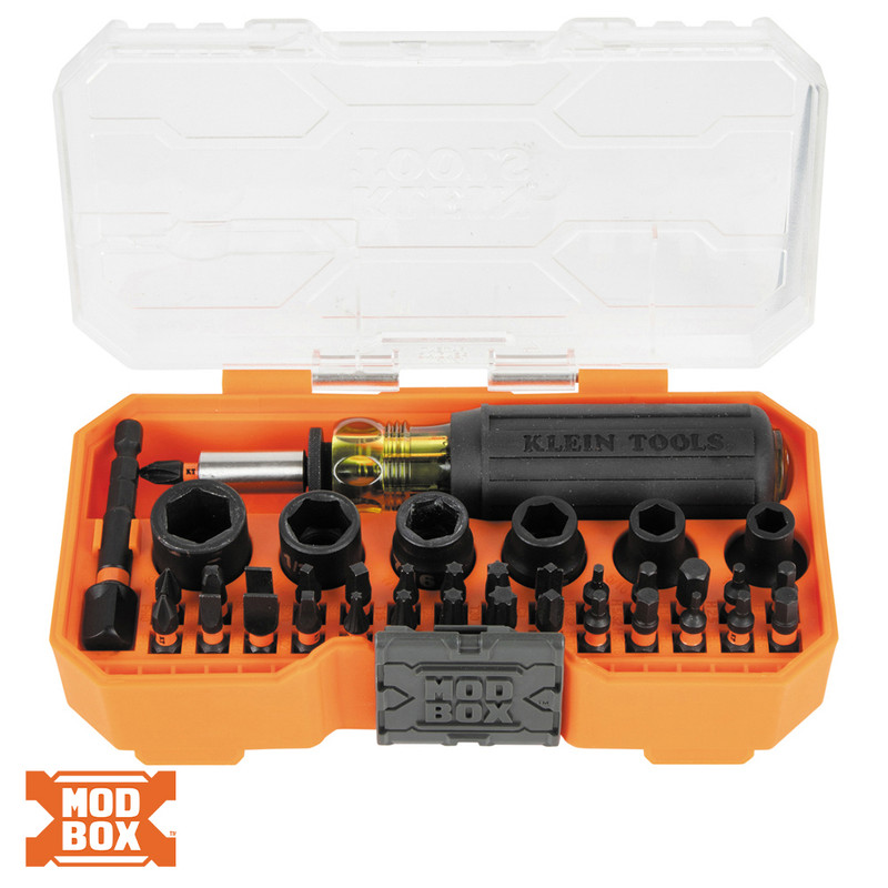 Klein Tools KLE-33805 ProFlex Impact Screwdriver Bit And Socket 38 Piece Set