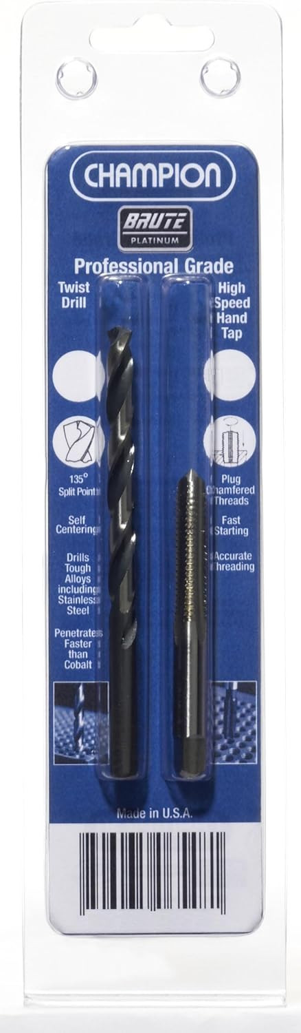Champion CHAMP-6548 iPAC 308-5/16-18-P/XL5-F Tap & Brute Drill Combo