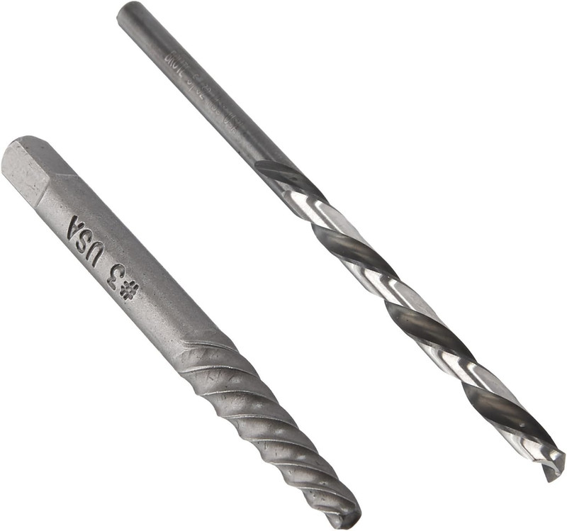 Champion CHAMP-6554 Combination HSS X1-3 Screw Extractor And XL5LH-5/32 HSS Drill Brute Platinum