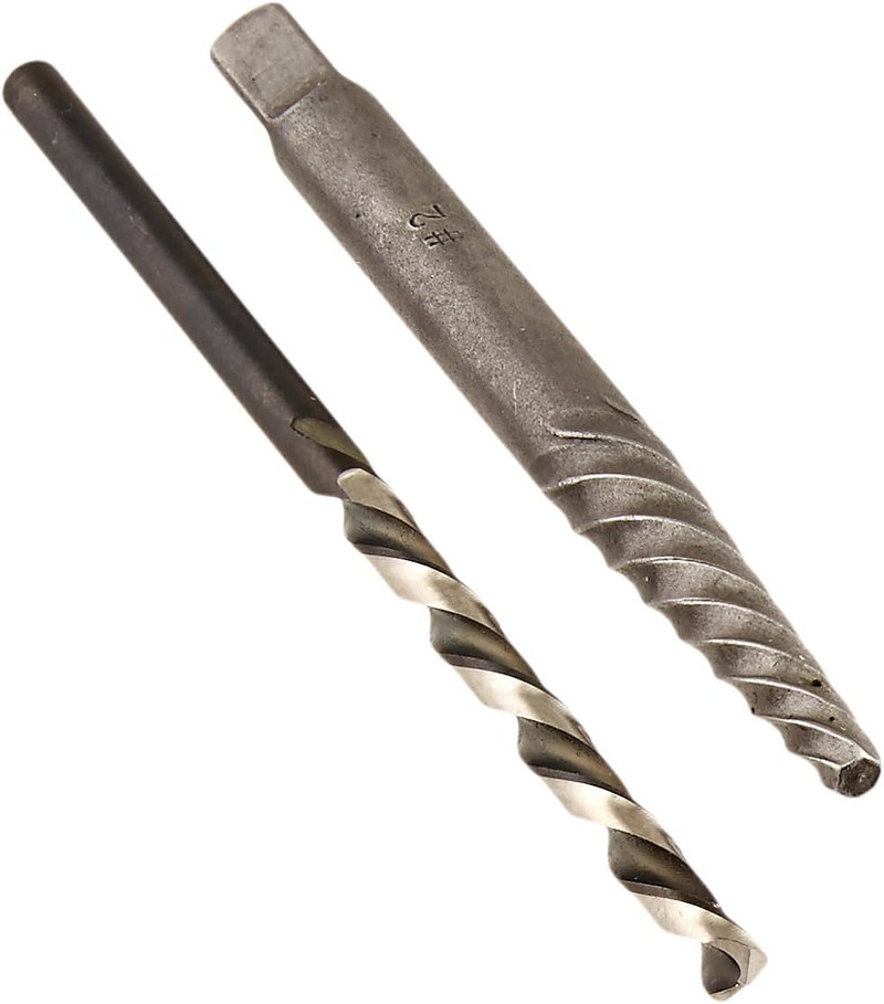 Champion CHAMP-6553 Combination HSS X1-2 Screw Extractor And XL5LH-7/64 HSS Drill Brute Platinum