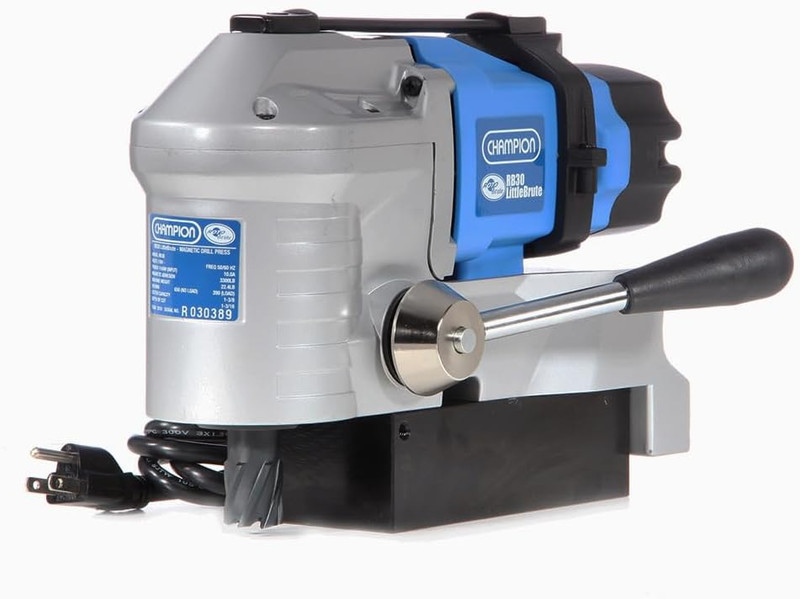 Champion CHAMP-RB30 LittleBrute 1-3/8in Diameter x 1-3/16in Depth Low Profile Lightweight Portable Magnetic Drill Press