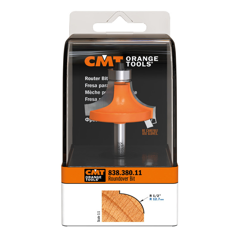 CMT Orange Tools CMT-83838011 Roundover Router Bits With Bearing