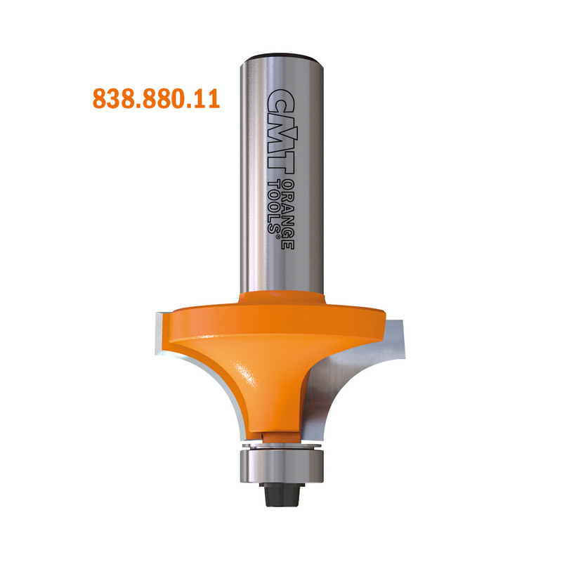 CMT Orange Tools CMT-83888011 1-1/2in Dia x 3/4in Cutting Length Roundover Bit With Bearing