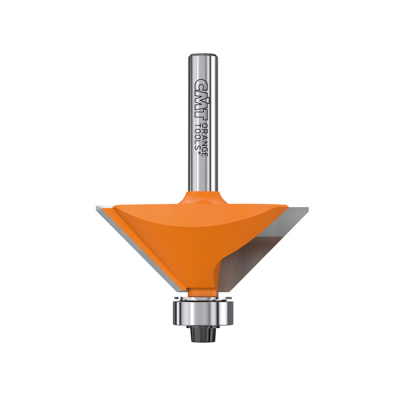 CMT Orange Tools CMT-83692011 1-49/64in Dia. x 23/32in Cutting Length Chamfer Bit With Bearing