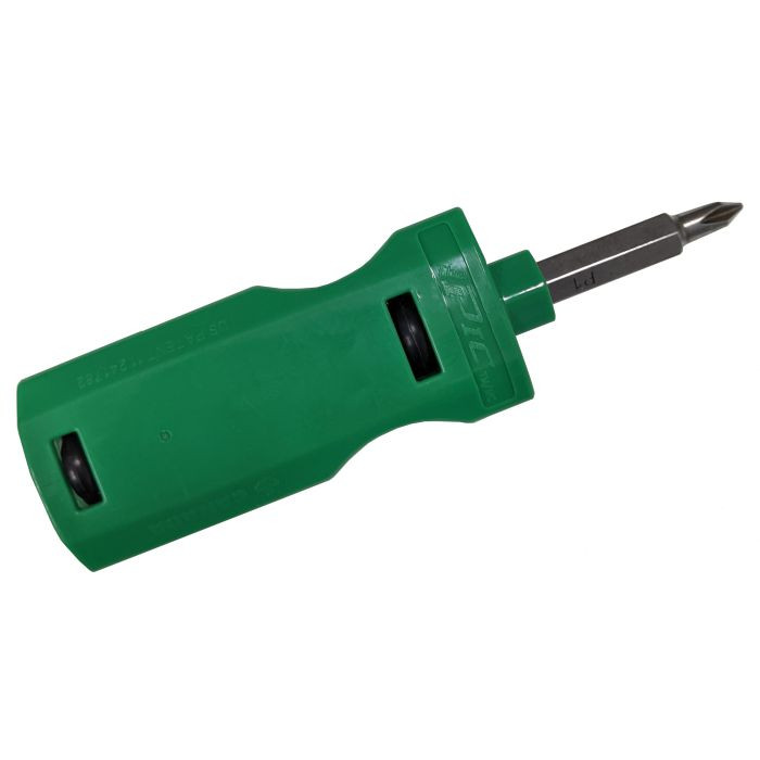 PicQuic PIQ-21003 The Pic 3-Piece Philips Multi-Bit Screwdriver Set - Green
