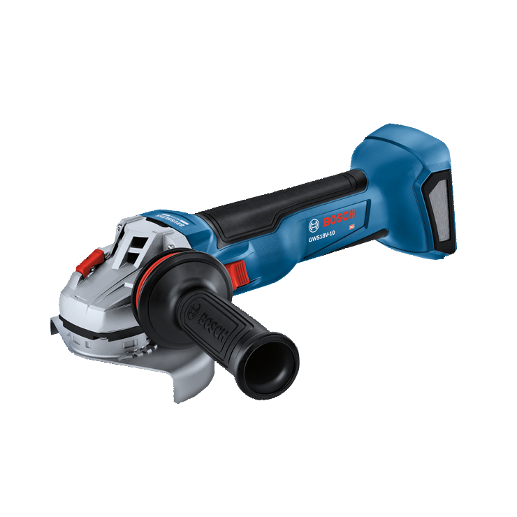 Bosch BOS-GWS18V-10N 18V Brushless 4-1/2.5 in Angle Grinder With Slide Switch
