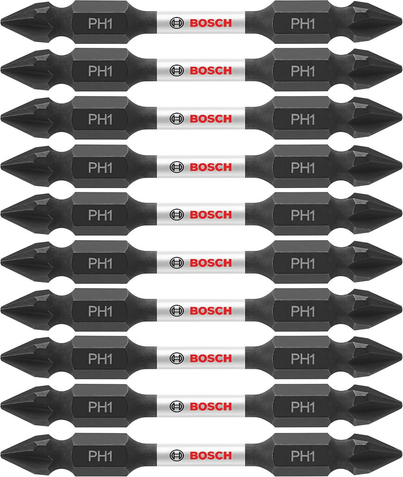 Bosch BOS-ITDEPH12503 2.5in Impact Tough Phillips 1 Double-Ended Power Bits 3 Pack