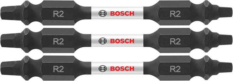Bosch BOS-ITDESQ22503 2.5in Impact Tough Square 2 Double-Ended Power Bits 3 Pack