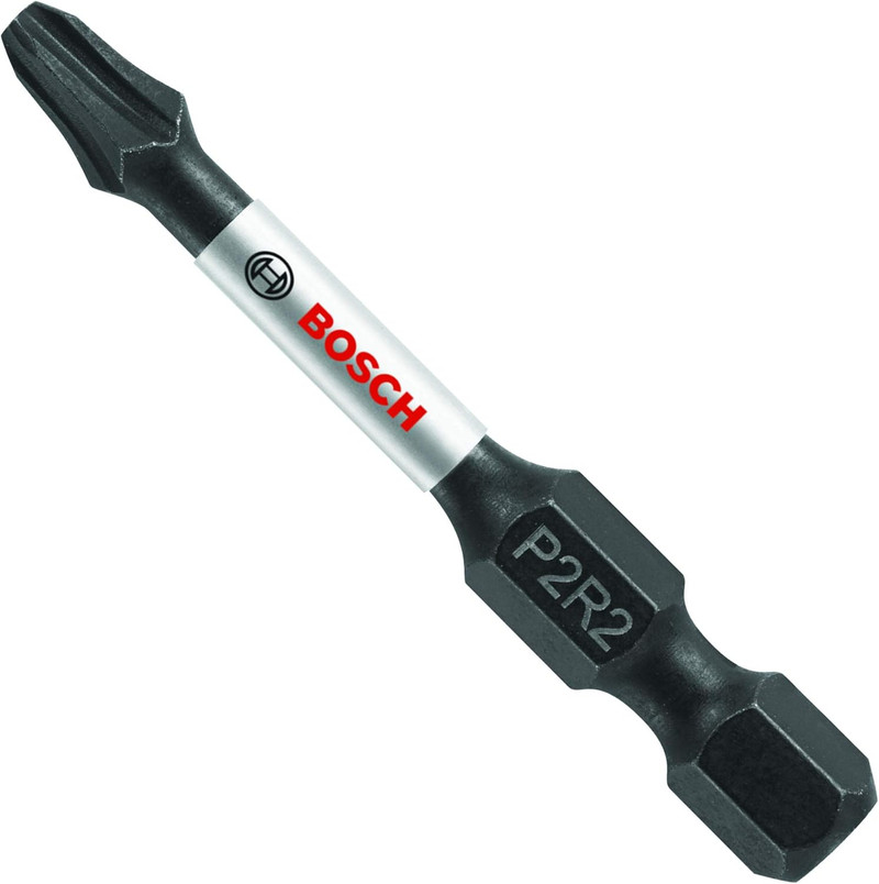Bosch BOS-ITP2R2201 Impact Tough 2in Phillips Square Number 2 Power Bit 1 Pack