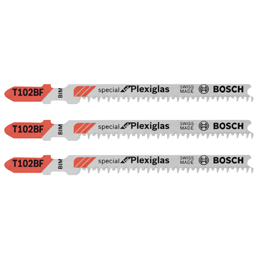 Bosch BOS-T102BF 3-5/8in T-Shank Jig Saw Blades Pro For Plexiglas