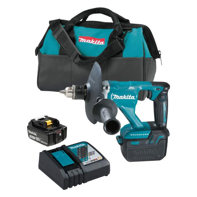 Makita MAK-DUT131RTX2 18V 5.0 AH 6-1/2in LXT Brushless Mixing Drill With Keyed Chuck Kit