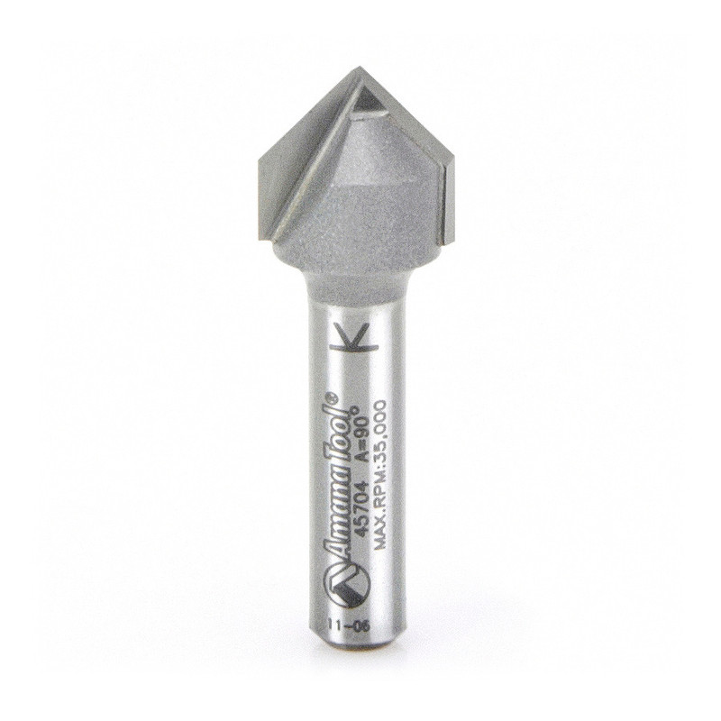 Amana AMA-45704 Carbide Tipped 1/2in x Dia 90 Degree V-Groove