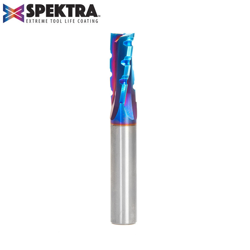 Amana AMA-46153-K CNC Spektra 1/2in Dia Solid Carbide Slow Helix Up-Cut Router Bit