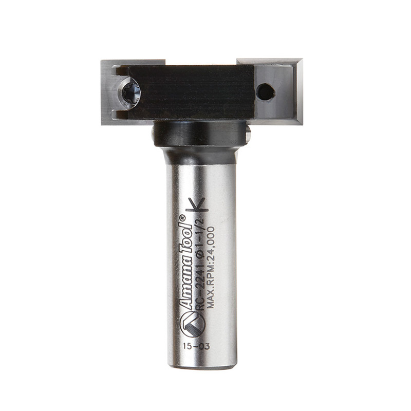 Amana AMA-RC-2241 1-1/2in Dia x 1/2in Shank Insert Carbide Mini Spoil Board Router Bit
