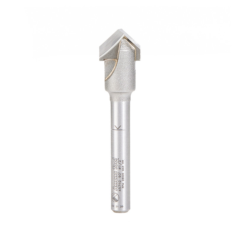 Amana AMA-45792 90 Degree Carbide Tipped Double Edge Folding V-Groove