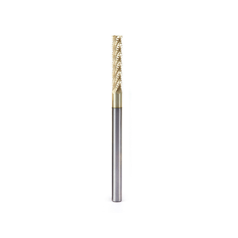 Amana AMA-46306 CNC 1/4in Dia 6-Flute Solid Carbide ZrN Coated Honeycomb Cutting Hogger