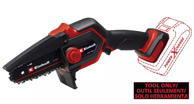 Einhell EIN-4600035 6in Cordless Pruning Chain Saw Bare Tool