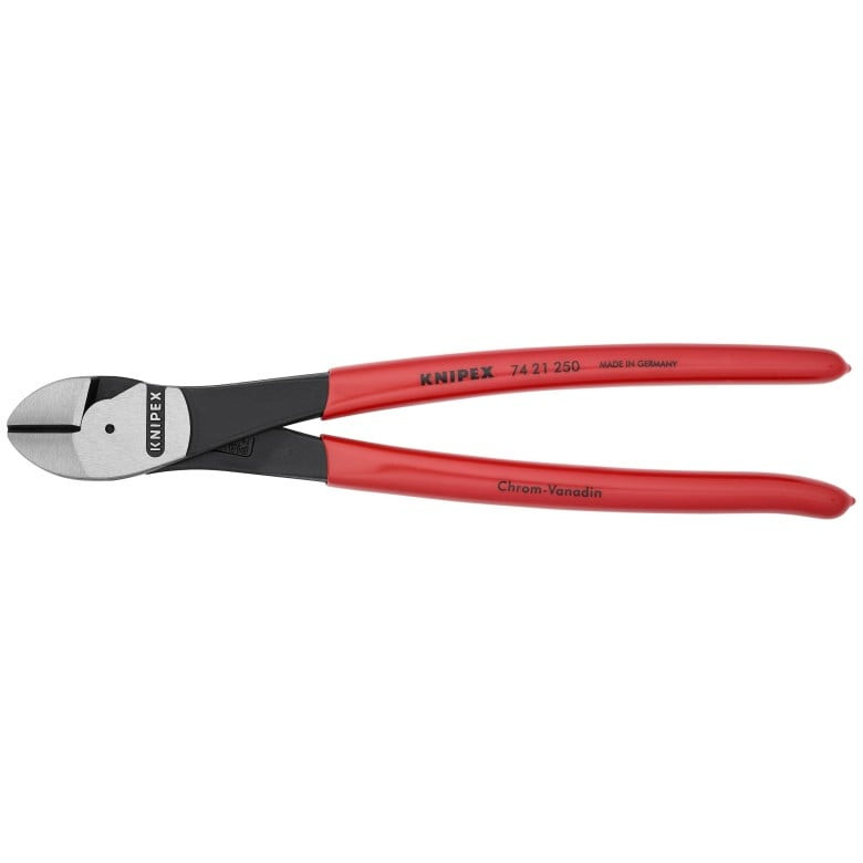 Knipex KNIP-7421250SBA 10in High Leverage 12 Degree Angled Diagonal Cutter