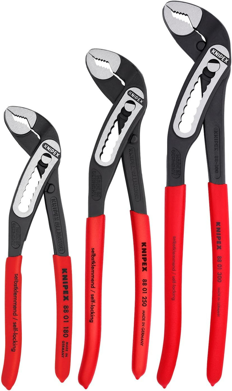 Knipex KNIP-002007US1 7-1/4in 10in 12in Alligator Pliers Set 3 Pieces
