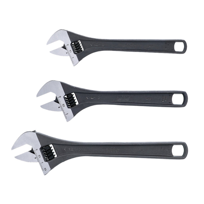 Wiha Tools WIHA-76280 3 Piece Adjustable Wrench Set