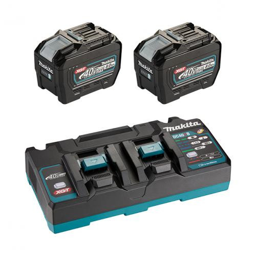 Makita MAK-T-04101 40V Max Dual Port Rapid Charger 8.0Ah Starter Kit