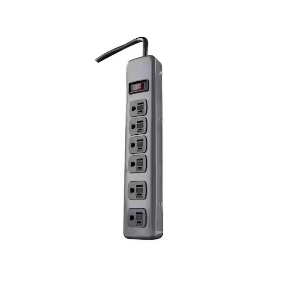 Southwire SOU-41386 6-Outlet Metal Power Strip