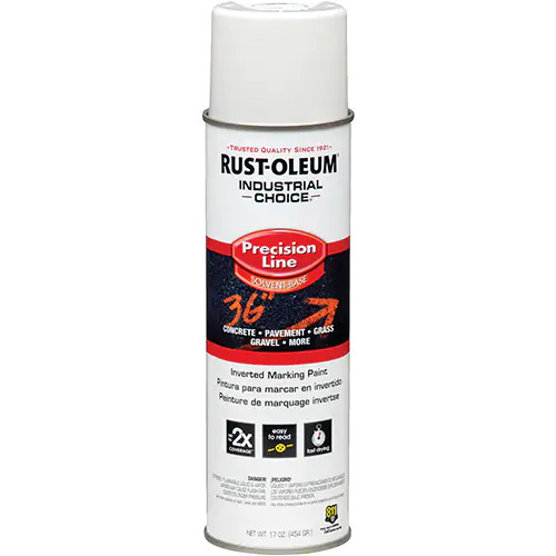 Rust-Oleum RUS-203030V Precision Line Solvent Based Inverted Marking Paint White