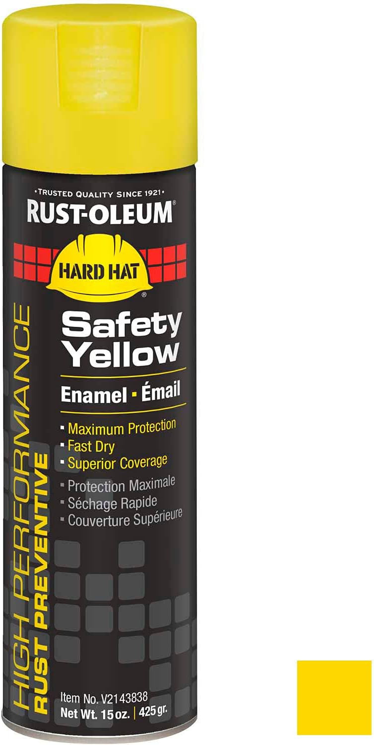 Rust-Oleum RUS-V2143838 V2100 System Rust Preventive Enamel Spray Safety Yellow