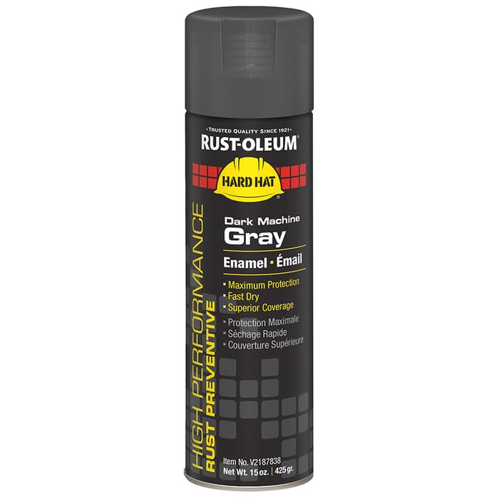 Rust-Oleum RUS-V2187838 V2100 System Rust Preventive Enamel Spray Dark Machine Gray