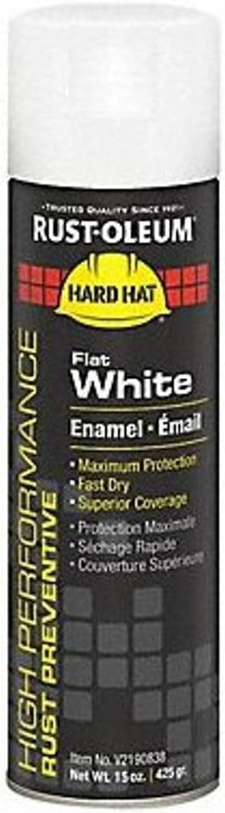 Rust-Oleum RUS-V2190838 V2100 System Rust Preventive Enamel Spray Flat White