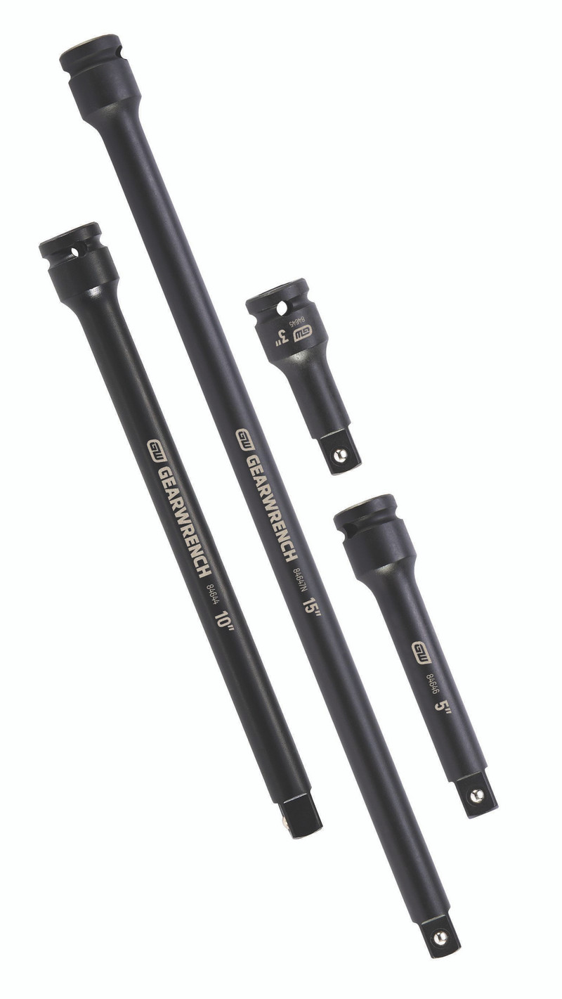 GEARWRENCH GW-84950N 4pc 1/2in Drive Impact Extension Set 3in, 5in, 10in & 15in