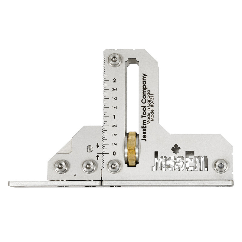 JessEm Tool Co. JES-07311 Small Stainless Steel Tool Setting Gauge - Imperial