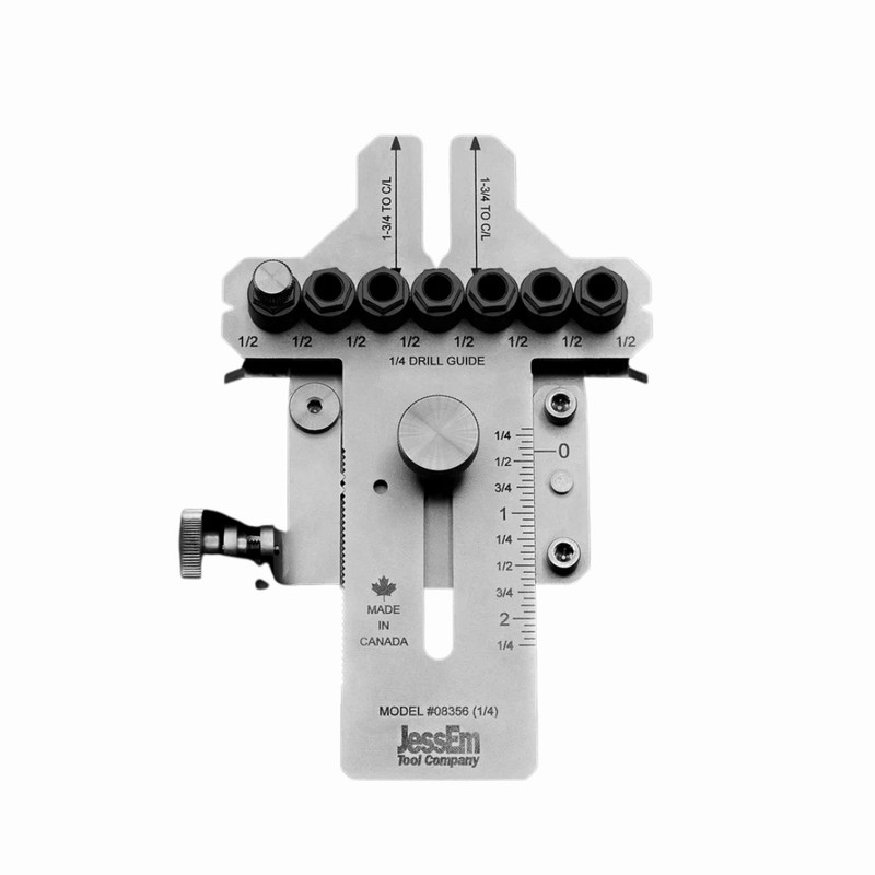 JessEm Tool Co. Jes-08356 1/4in Stainless Dowelling Jig with Angle