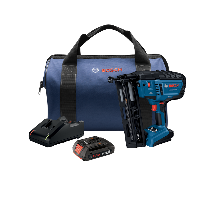 Bosch BOS-GNH18V-16MAB12 18V Brushless 16-Gauge Angled Finish Nailer 2.0Ah Kit
