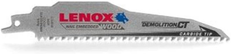 Lenox LEN-1832XX Demolition Carbide Tipped Reciprocating Saw Blades 6TPI 1 Piece