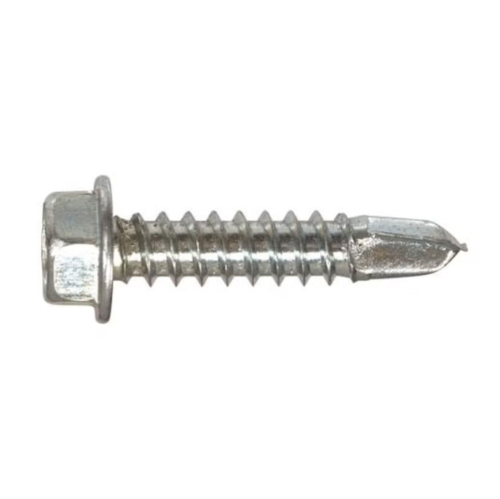 Hillman PAU-1281TBHWH1/4INXX 1/4in Hex Head Self Drilling Drywall Screws 100-Pieces