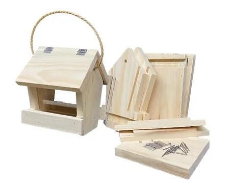 Build It Yourself BIY-KT-03-002-EA Deluxe Bird Feeder Woodworking Kit