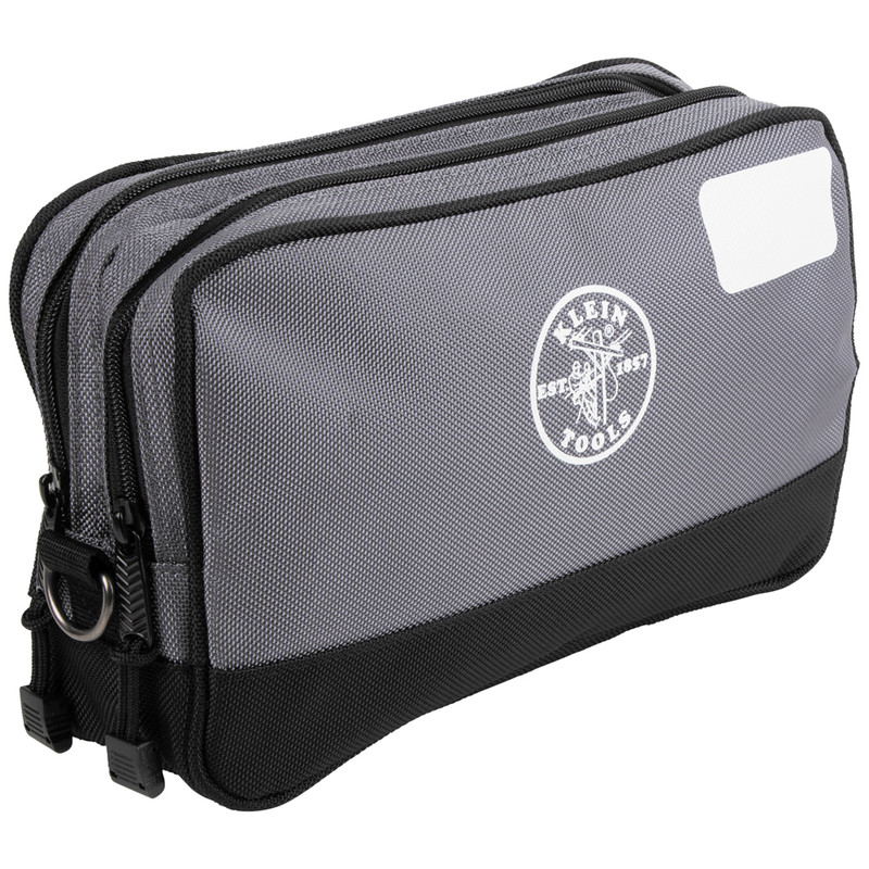 Klein Tools KLE-55583 Double Zipper Bag, 12 x 7-Inch