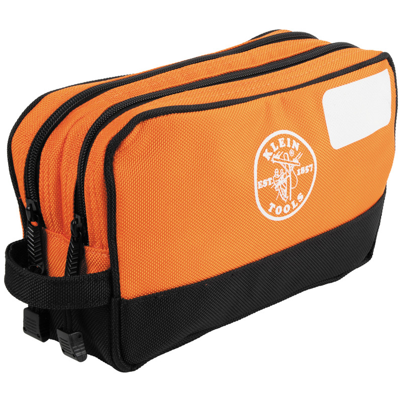 Klein Tools KLE-55582 Double Zipper Bag, 10 x 6-Inch