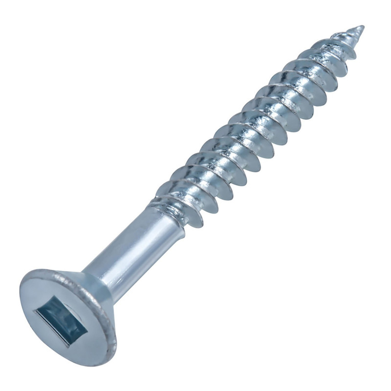 Hillman PAU-128273 JAR Square Flat Head Zinc Wood Screw 8 x 1-1/2in, 300-Pieces