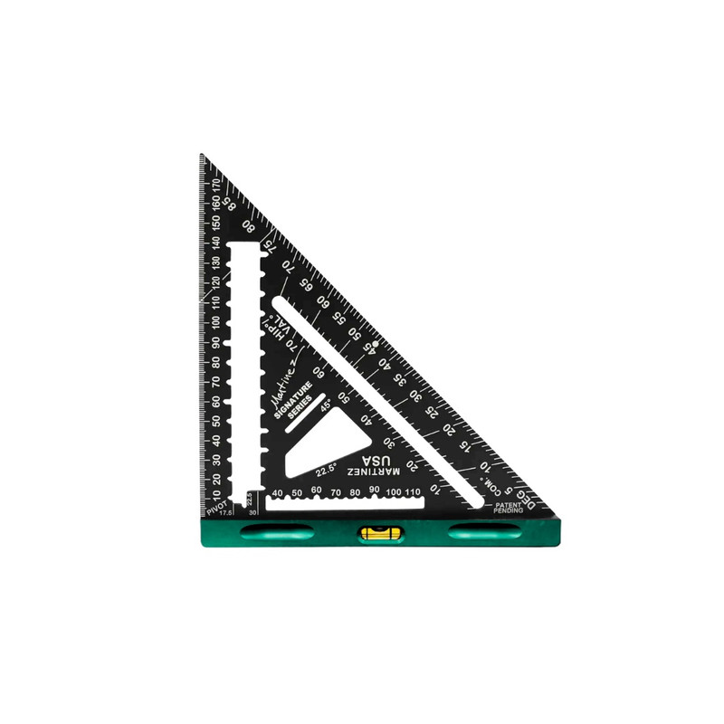 Martinez MTZ-4346_GN Aluminum Rapid Square Green - Metric/Millimeter